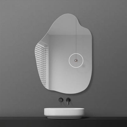 Acrylic Mirror Wall-mounted Household Bathroom Soft Mirror Irregular Cloud Mirror Punch-free Dressing Table Fitting Mirror